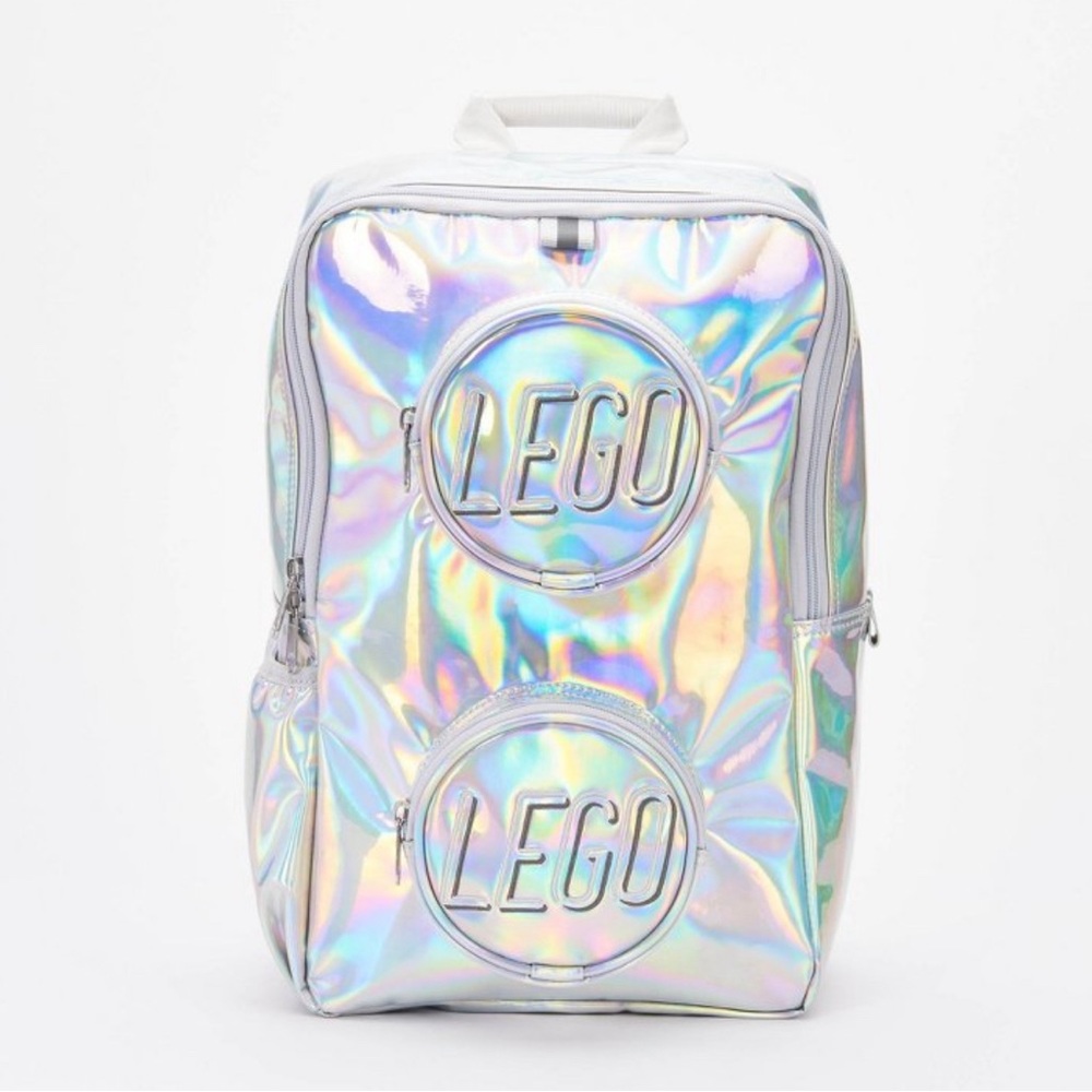 Lego Brick 15” Backpack - Holographic NWT